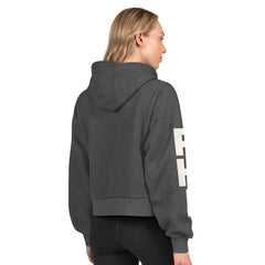 Philadelphia Flyers Starter Women's Star Player Cropped Fleece Hoodie - Heather Charcoal - NHL