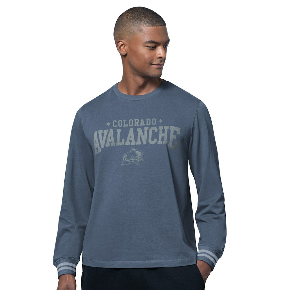 Colorado Avalanche Starter Field Long Sleeve T-Shirt - Blue - NHL
