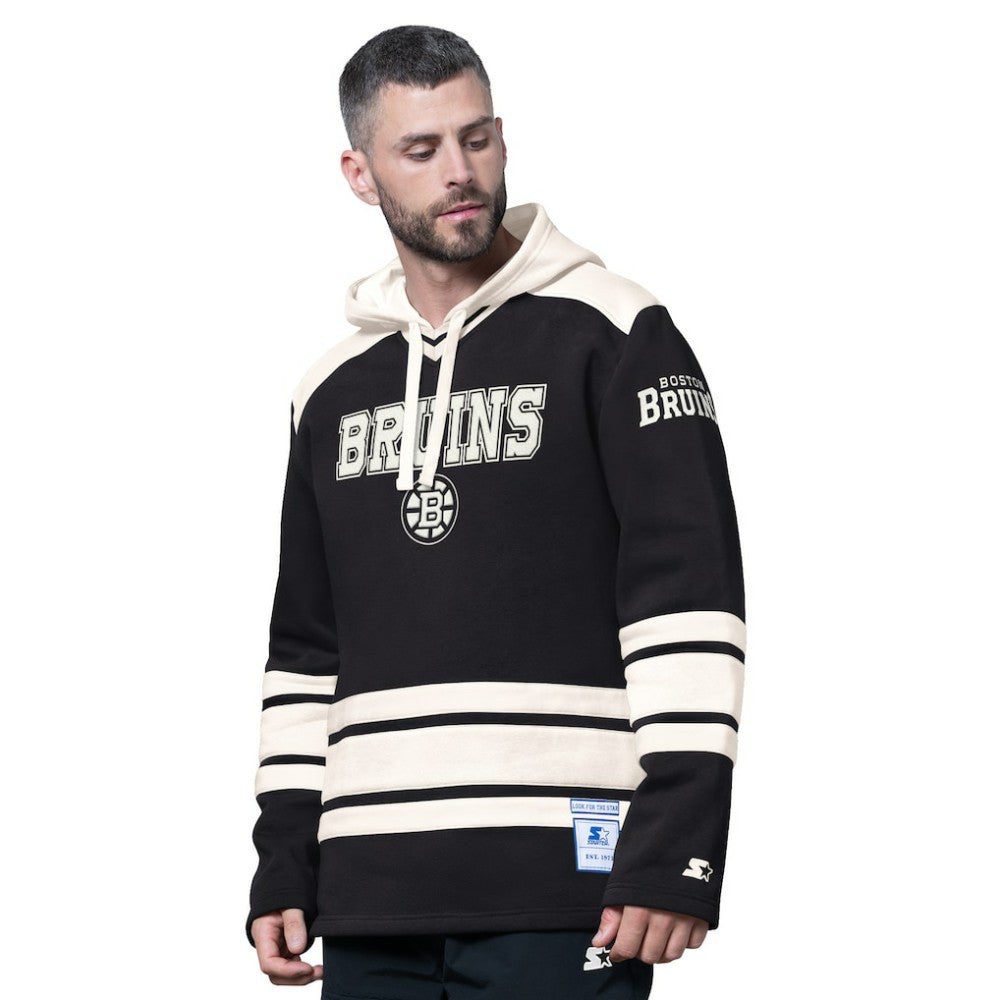 Boston Bruins Starter Slapshot Fashion Hoodie - Black - NHL