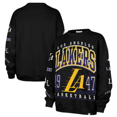 Los Angeles Lakers '47 Women's 2025/26 City Edition Go Big Oversized Sweatshirt Black - NBA
