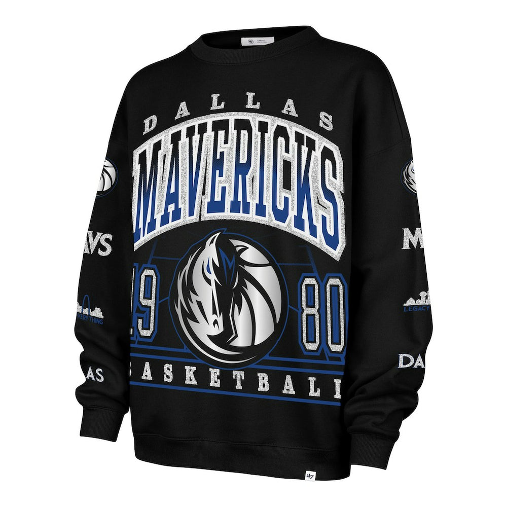 Dallas Mavericks '47 Women's 2025/26 City Edition Go Big Oversized Sweatshirt Black - NBA