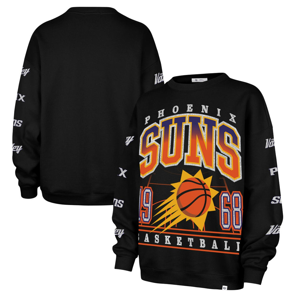 Phoenix Suns '47 Women's 2025/26 City Edition Go Big Oversized Sweatshirt Black - NBA