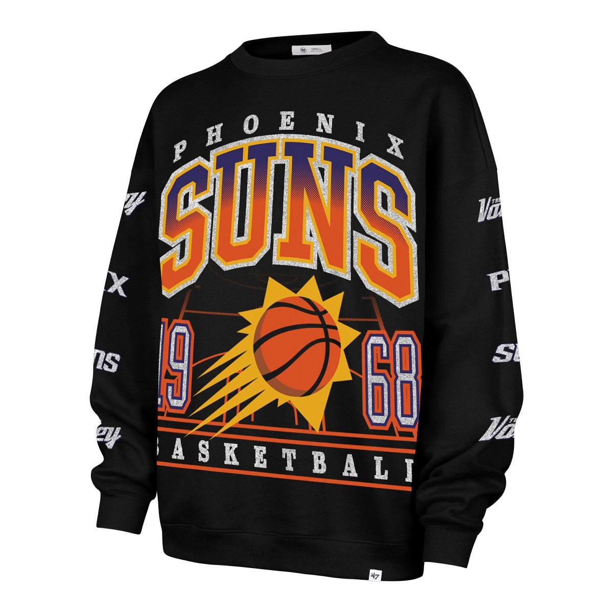 Phoenix Suns '47 Women's 2025/26 City Edition Go Big Oversized Sweatshirt Black - NBA