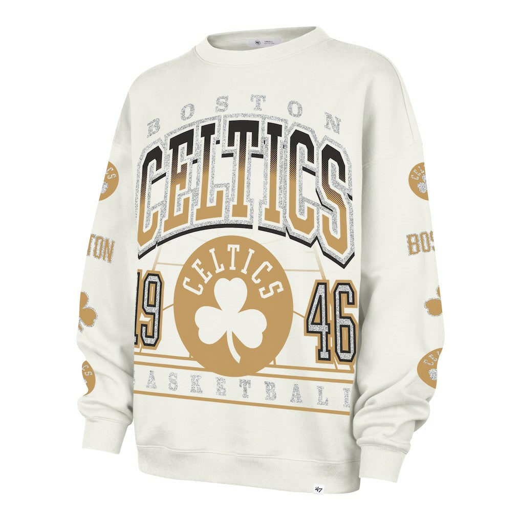 Boston Celtics '47 Women's 2025/26 City Edition Go Big Oversized Sweatshirt Natural - NBA