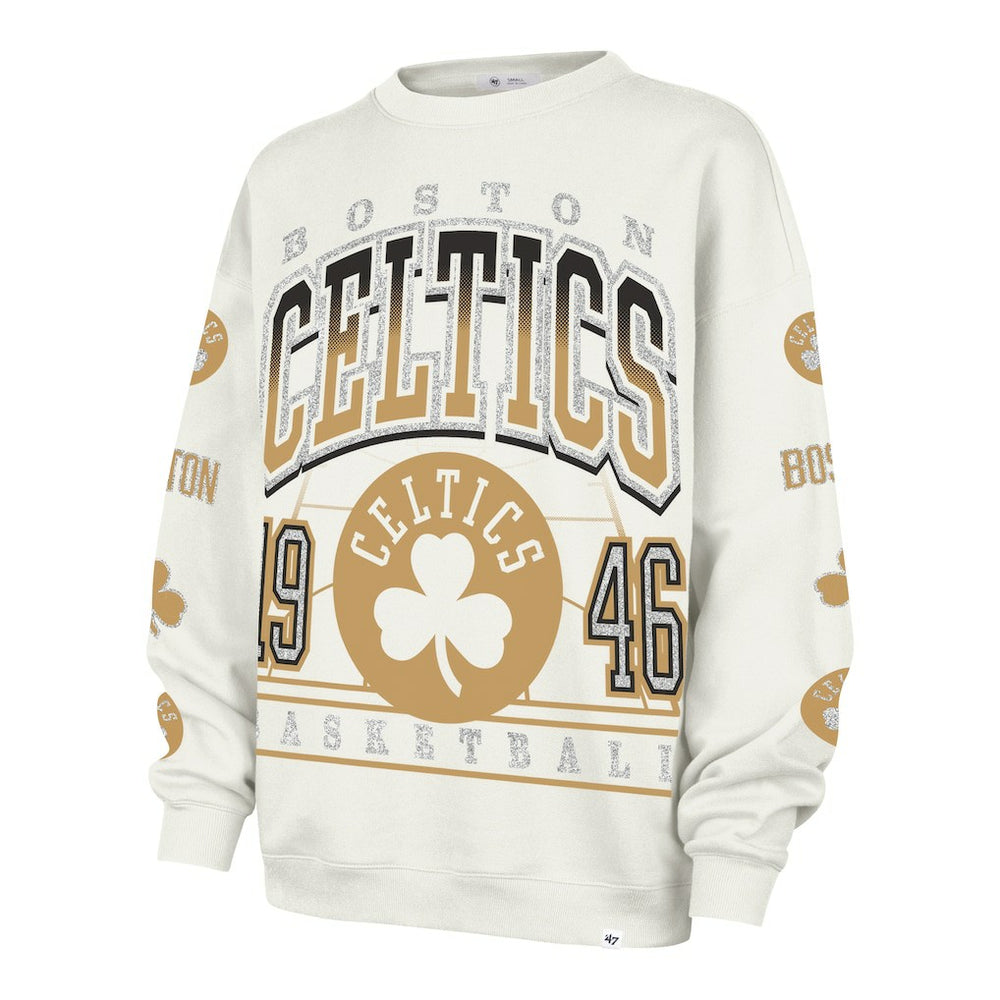 Boston Celtics '47 Women's 2025/26 City Edition Go Big Oversized Sweatshirt Natural - NBA