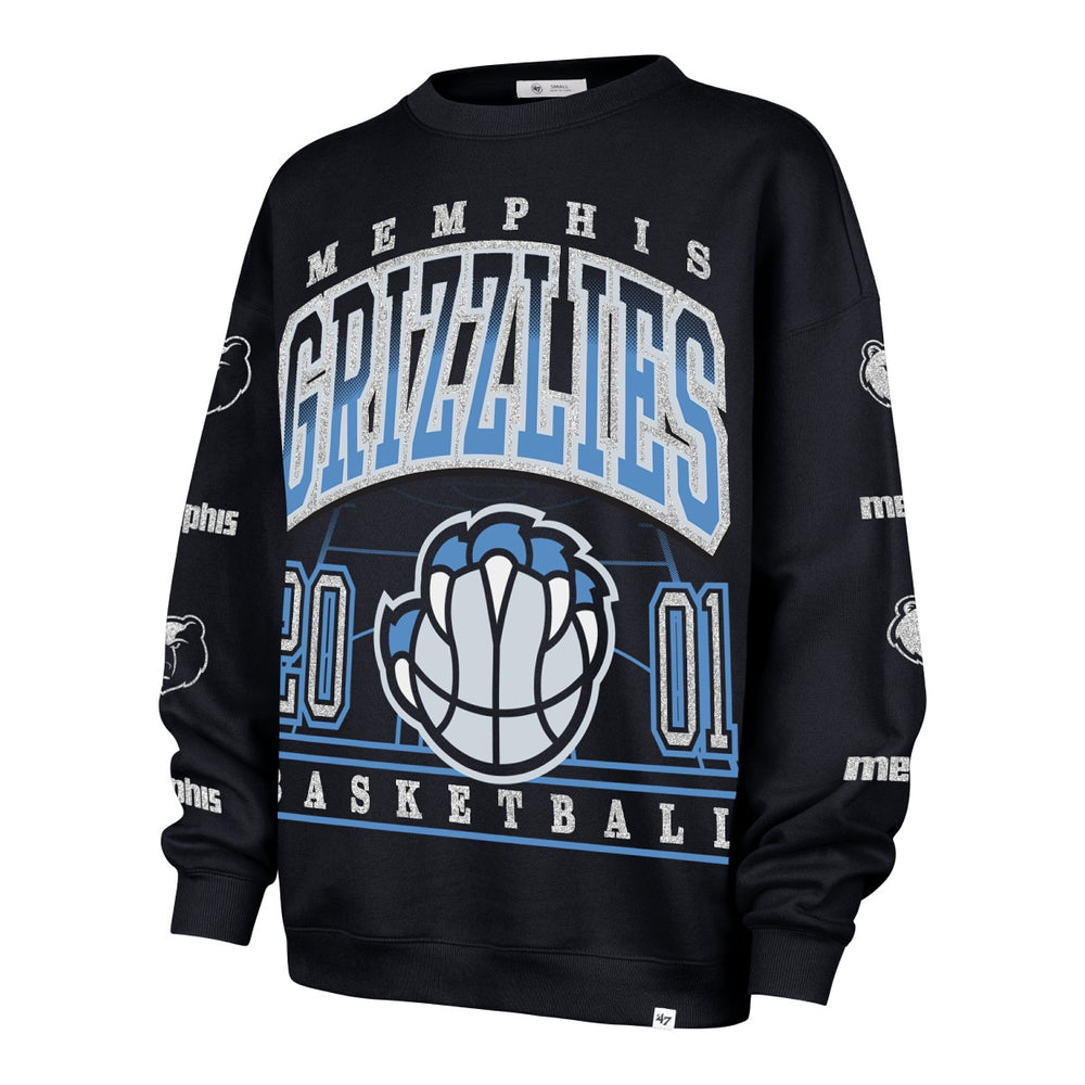 Memphis Grizzlies '47 Women's 2025/26 City Edition Go Big Oversized Sweatshirt Navy - NBA