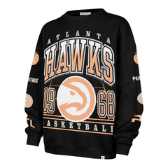 Atlanta Hawks '47 Women's 2025/26 City Edition Go Big Oversized Sweatshirt Black - NBA