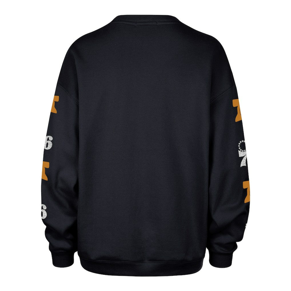 Philadelphia 76ers '47 Women's 2025/26 City Edition Go Big Oversized Sweatshirt Navy - NBA