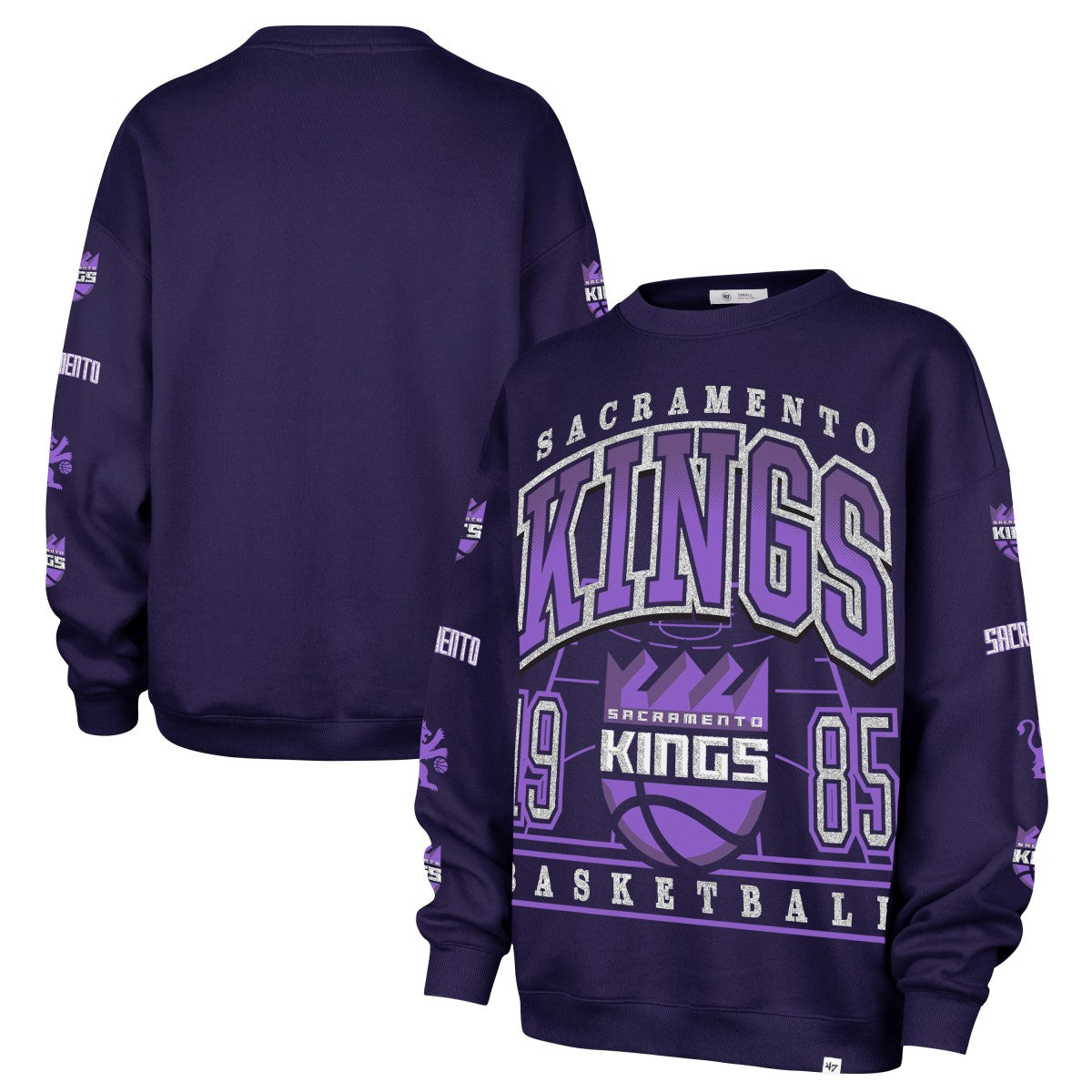 Sacramento Kings '47 Women's 2025/26 City Edition Go Big Oversized Sweatshirt Purple - NBA