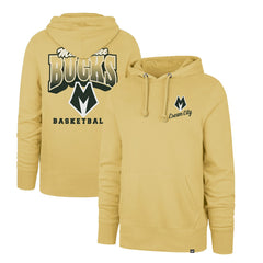 Milwaukee Bucks '47 2025/26 City Edition Jab Step Headline Hoodie Gold - NBA