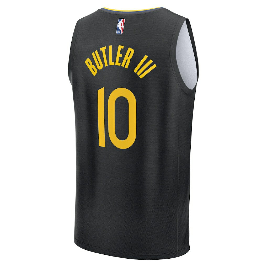Jimmy Butler III Golden State Warriors Fast Break Replica Player Jersey Statement Editi- Black - NBA