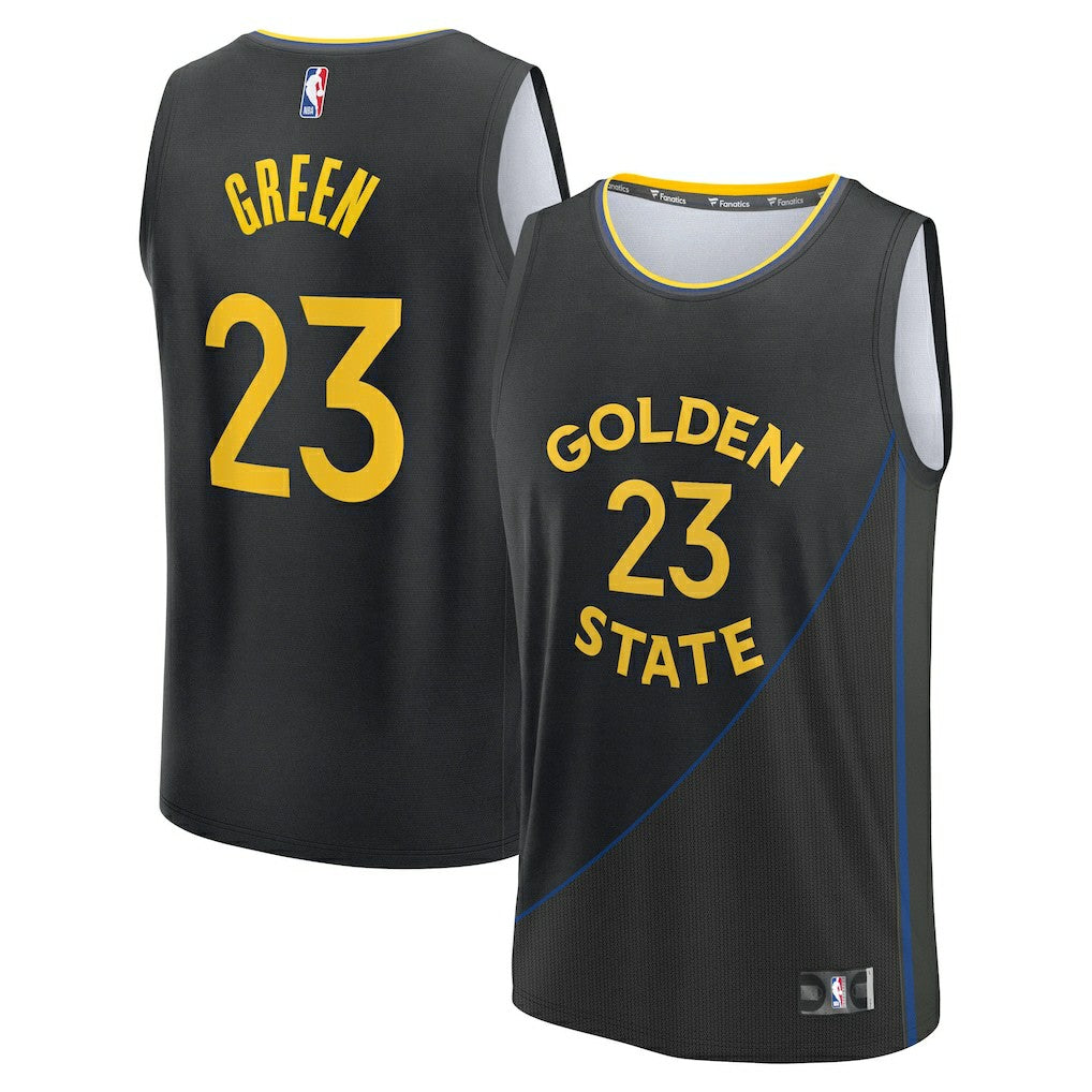 Draymond Green Golden State Warriors Fast Break Replica Player Jersey Statement Editi- Black - NBA