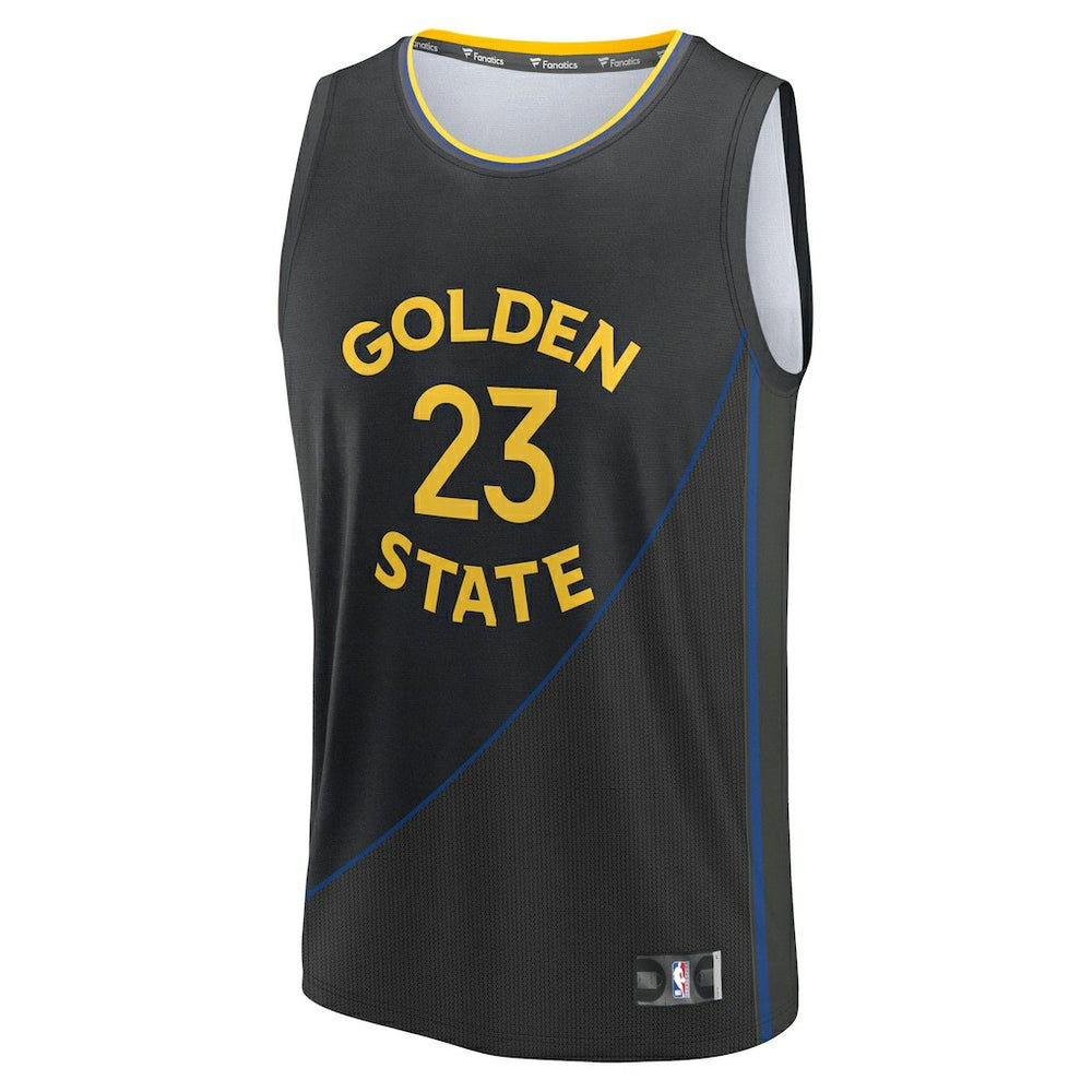 Draymond Green Golden State Warriors Fast Break Replica Player Jersey Statement Editi- Black - NBA