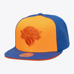 New York Knicks Color Pop Snapback Hat Orange/Blue - NBA