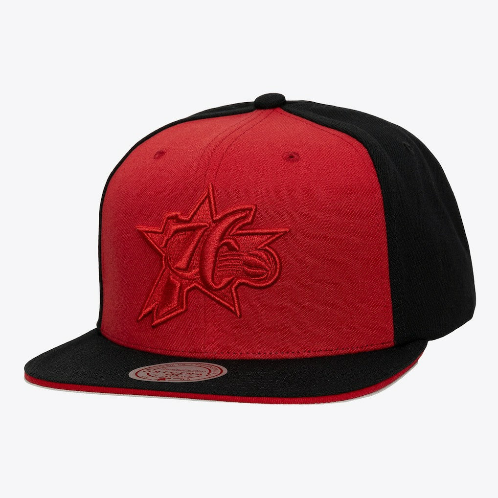 Philadelphia 76ers Color Pop Snapback Hat Red/Black - NBA