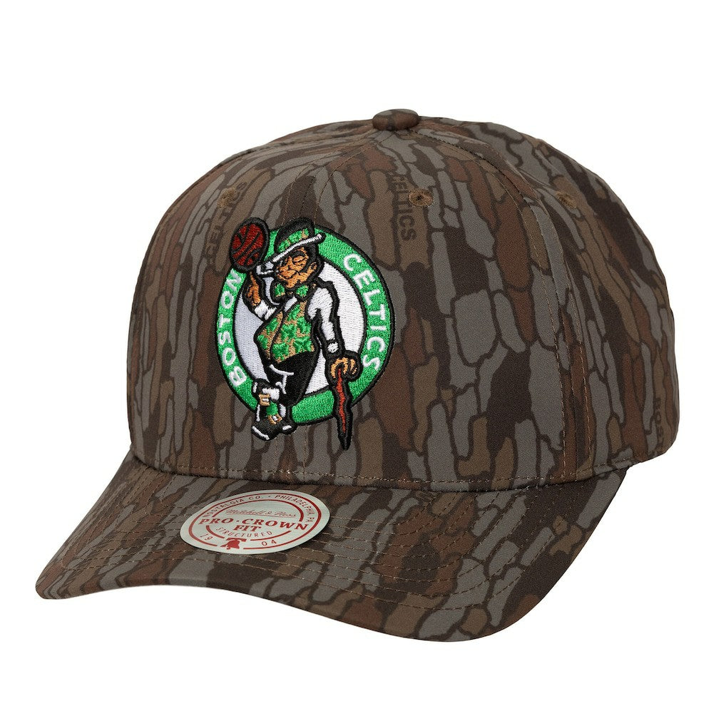 Boston Celtics Hidden Pro-Crown Adjustable Hat Camo - NBA