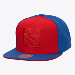 New York Rangers Mitchell & Ness Color Pop Snapback Hat - Red/Blue - NHL
