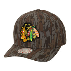 Chicago Blackhawks Mitchell & Ness Hidden Camo Pro Crown Adjustable Hat - Camo - NHL