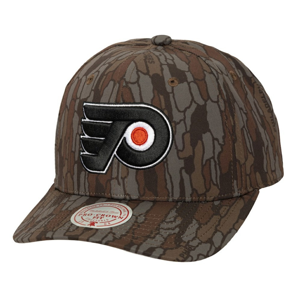 Philadelphia Flyers Mitchell & Ness Hidden Camo Pro Crown Adjustable Hat - Camo - NHL