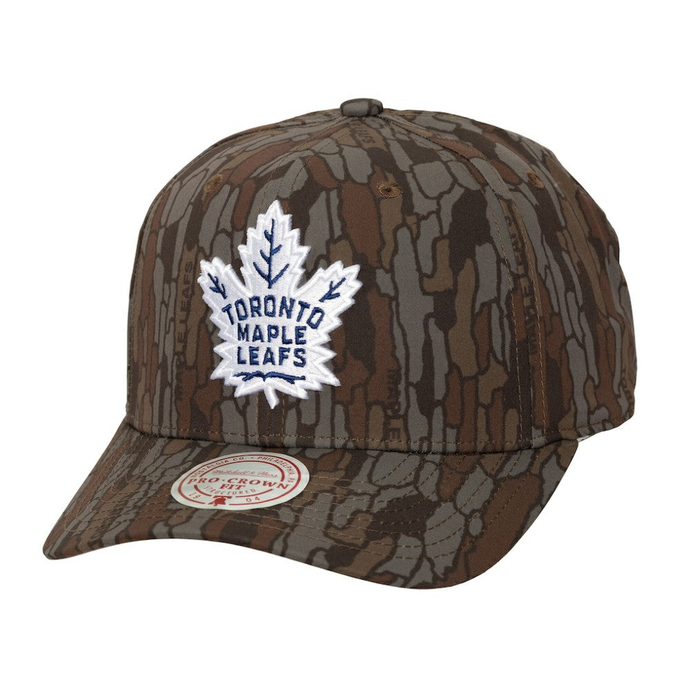 Toronto Maple Leafs Mitchell & Ness Hidden Camo Pro Crown Adjustable Hat - Camo - NHL