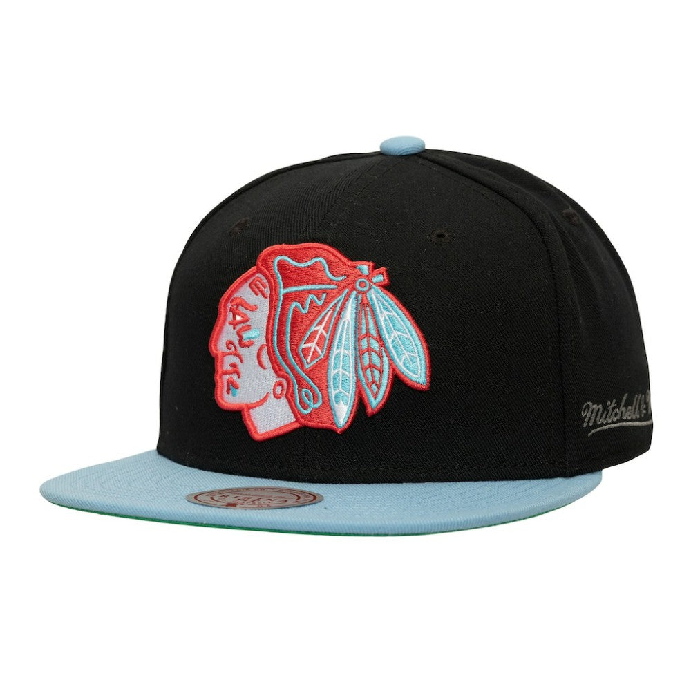 Chicago Blackhawks Mitchell & Ness Core Team Special Snapback Hat - Black - NHL