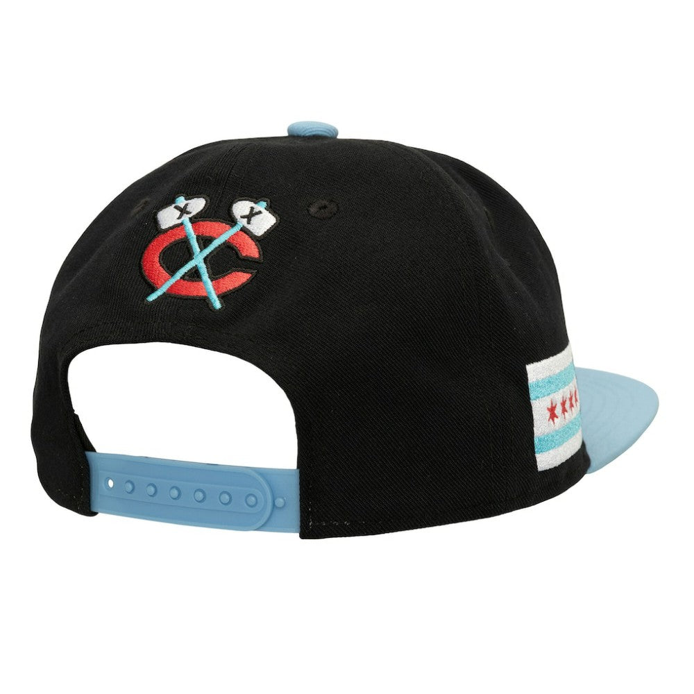 Chicago Blackhawks Mitchell & Ness Core Team Special Snapback Hat - Black - NHL