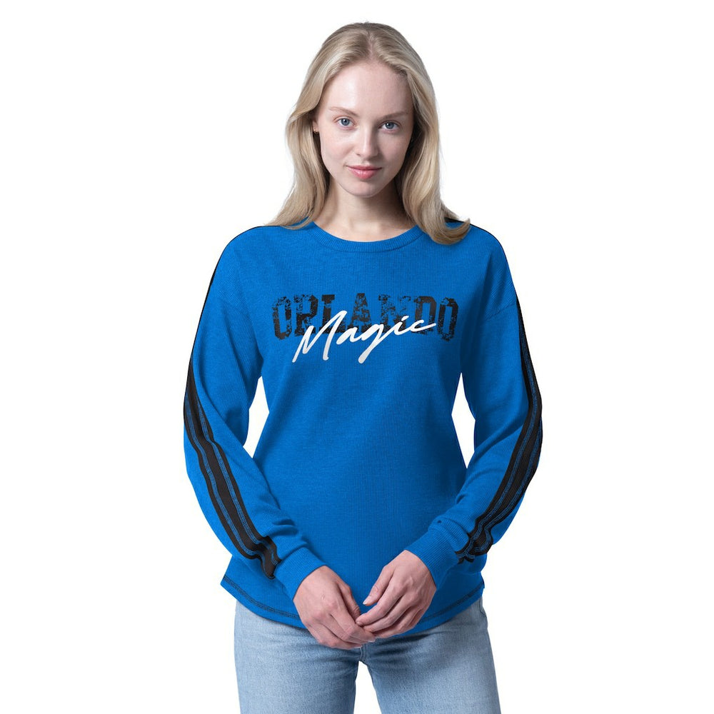 Orlando Magic G-III 4Her by Carl Banks Women's Advantage Tri-Blend Long Sleeve T-Shirt Blue - NBA