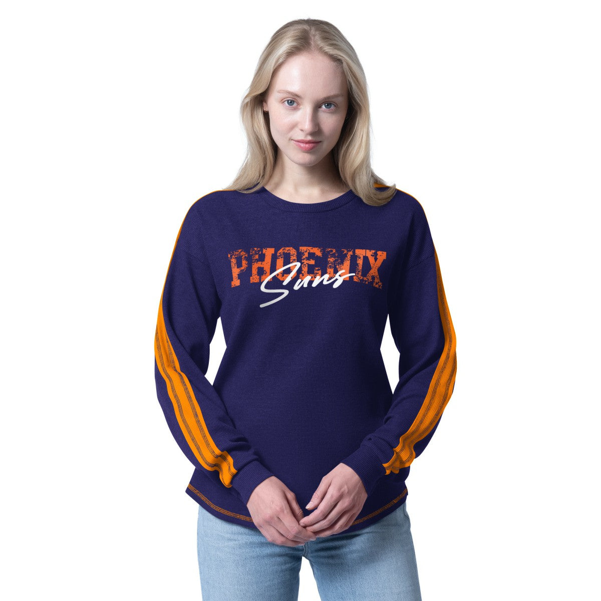Phoenix Suns G-III 4Her by Carl Banks Women's Advantage Tri-Blend Long Sleeve T-Shirt Purple - NBA