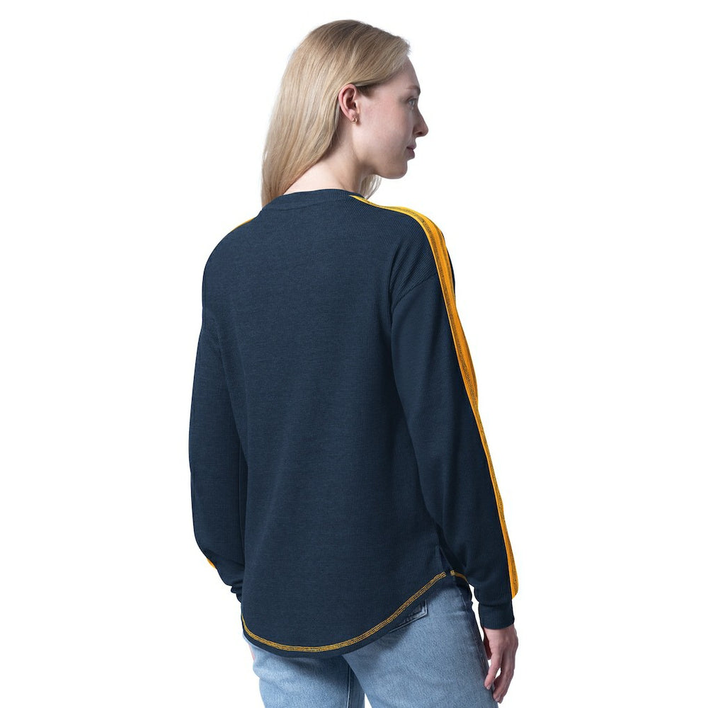 Indiana Pacers G-III 4Her by Carl Banks Women's Advantage Tri-Blend Long Sleeve T-Shirt Navy - NBA