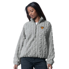 New York Knicks G-III 4Her by Carl Banks Women's Champ Half-Zip Pullover Gray - NBA