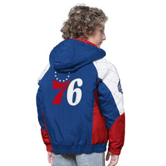 Philadelphia 76ers Starter Youth All Time Pro Jr. Full-Zip Hoodie Jacket Royal/Red - NBA