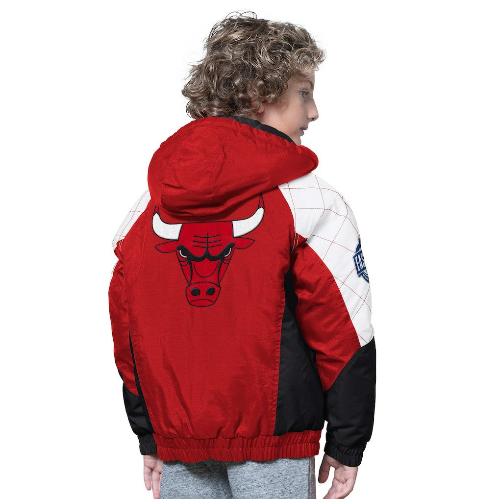 Chicago Bulls Starter Youth All Time Pro Jr. Full-Zip Hoodie Jacket Red/Black - NBA