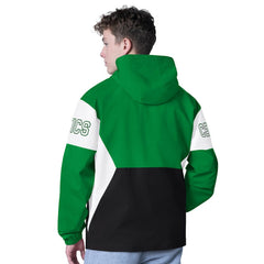 Boston Celtics G-III Sports by Carl Banks Tailgate Half-Zip Hoodie Kelly Green/Black - NBA
