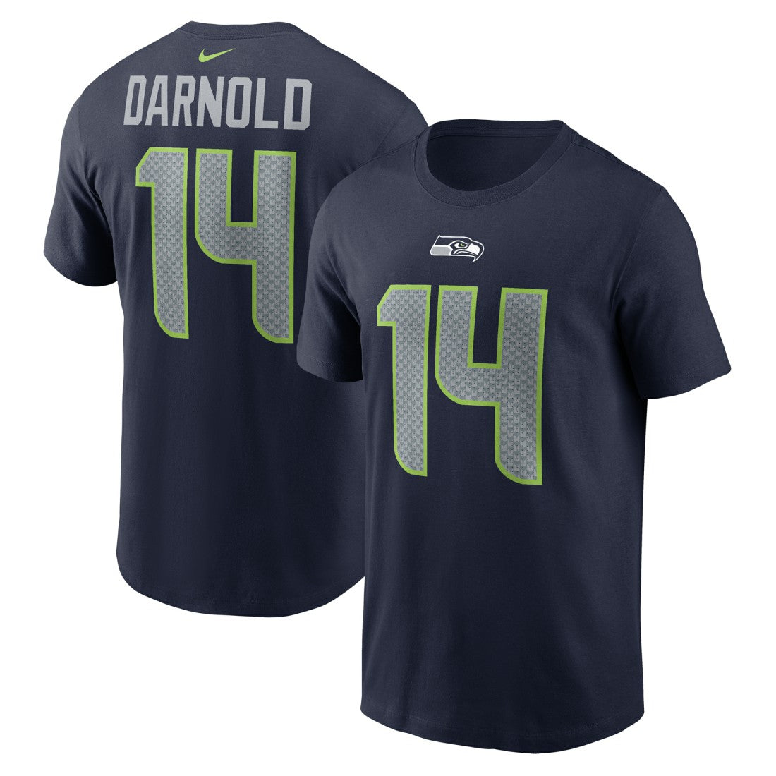 Sam Darnold Seattle Seahawks Name & Number T-Shirt College Navy | Nike for Sale
