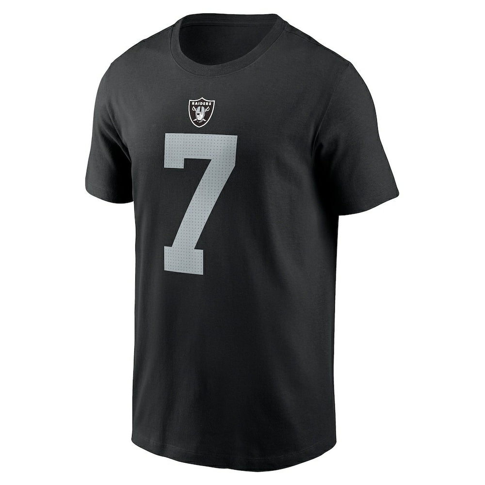 Geno Smith Las Vegas Raiders Name & Number T-Shirt Black | Nike for Sale