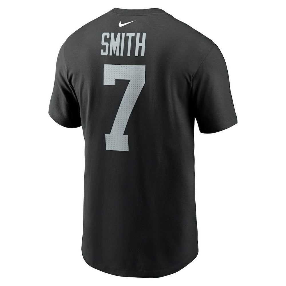 Geno Smith Las Vegas Raiders Name & Number T-Shirt Black | Nike for Sale