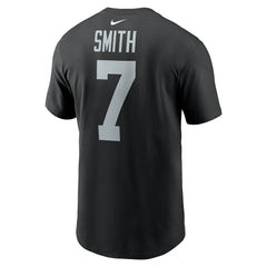 Geno Smith Las Vegas Raiders Name & Number T-Shirt Black | Nike for Sale