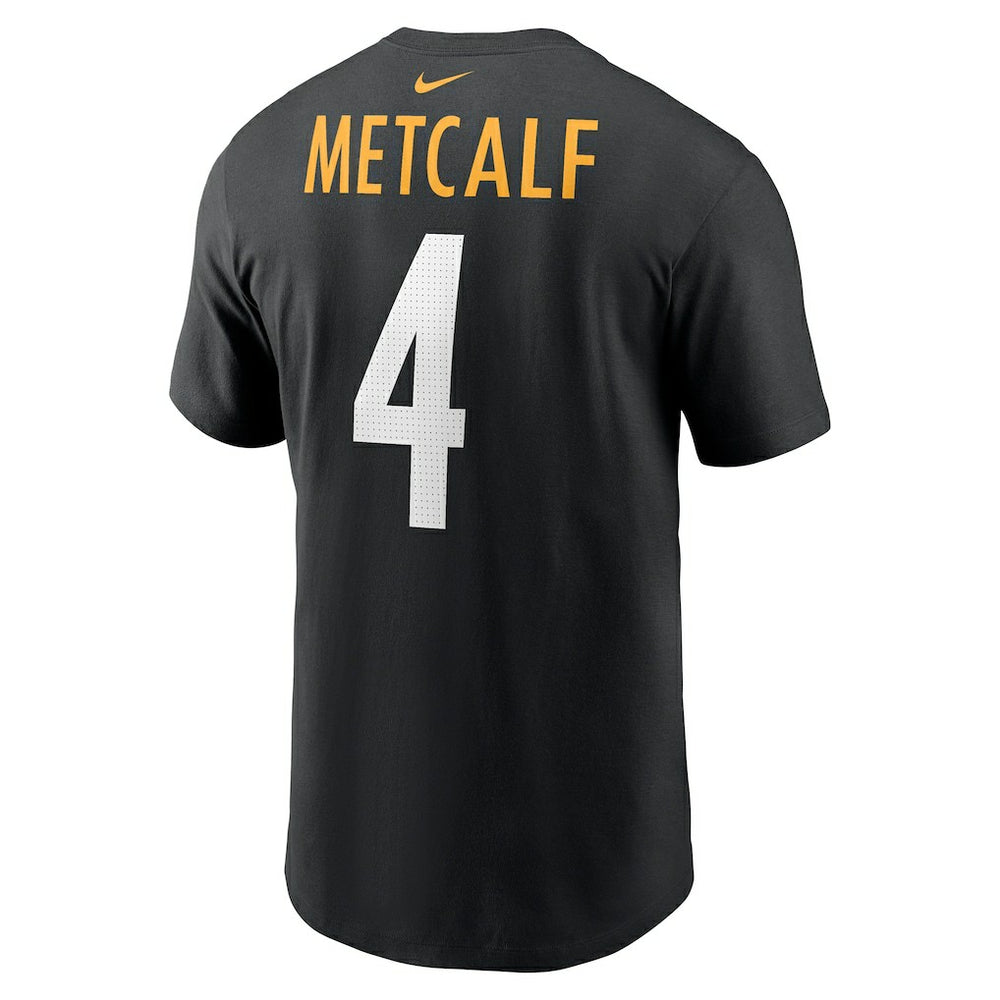 DK Metcalf Pittsburgh Steelers Name & Number T-Shirt Black | Nike for Sale
