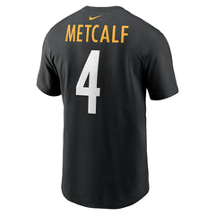 DK Metcalf Pittsburgh Steelers Name & Number T-Shirt Black | Nike for Sale