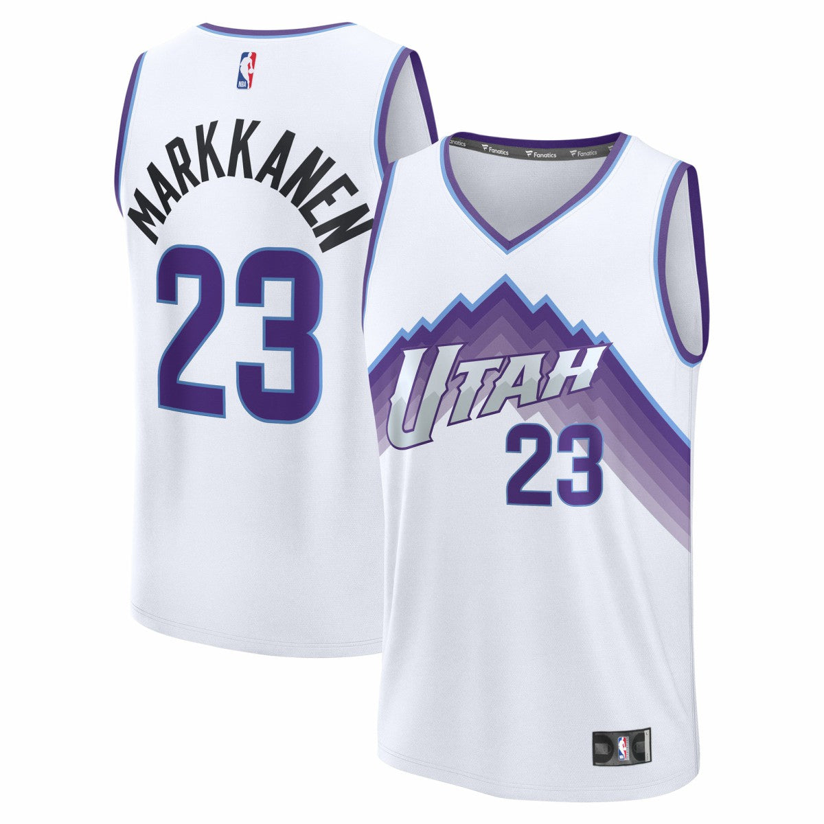 Lauri Markkanen Utah Jazz Fast Break Replica Jersey Association Edition White - NBA
