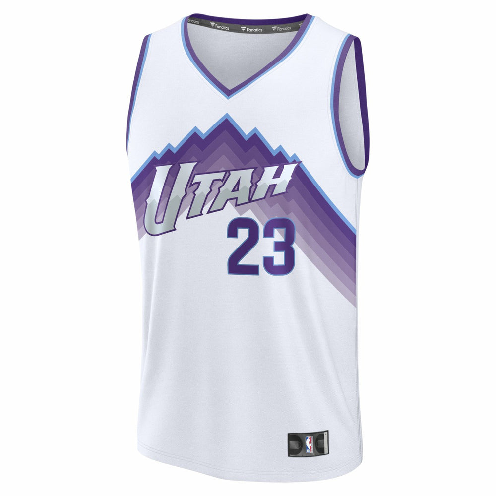 Lauri Markkanen Utah Jazz Fast Break Replica Jersey Association Edition White - NBA