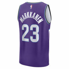 Lauri Markkanen Utah Jazz Youth Fast Break Replica Jersey Icon Edition Purple - NBA