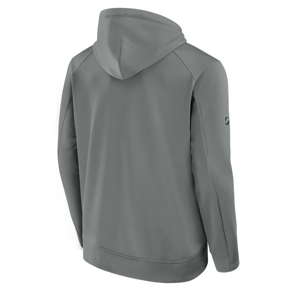 Edmonton Oilers Fanatics 2025 Stanley Cup Playoffs Authentic Pro Rink Fly Fleece Pullover Hoodie - Gray - NHL
