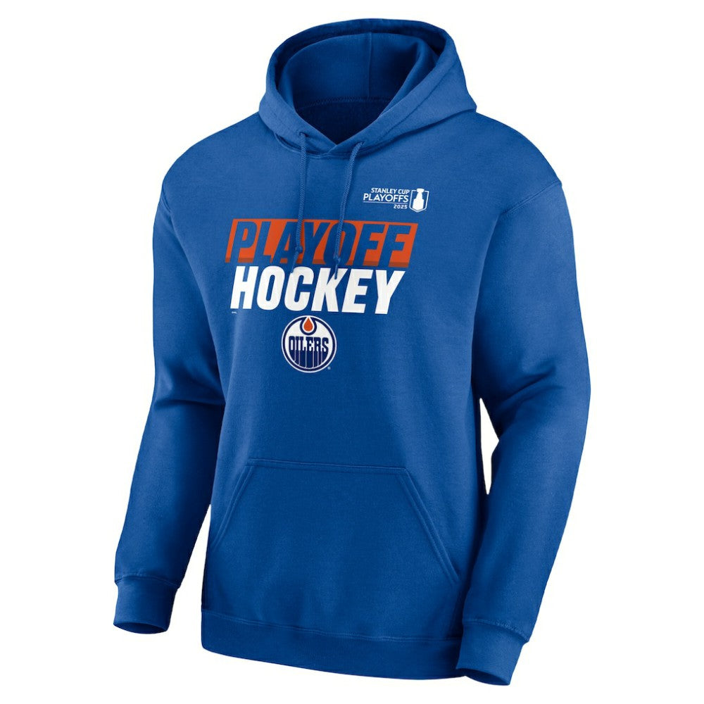 Edmonton Oilers Fanatics 2025 Stanley Cup Playoffs Breakout Fleece Pullover Hoodie - Royal - NHL