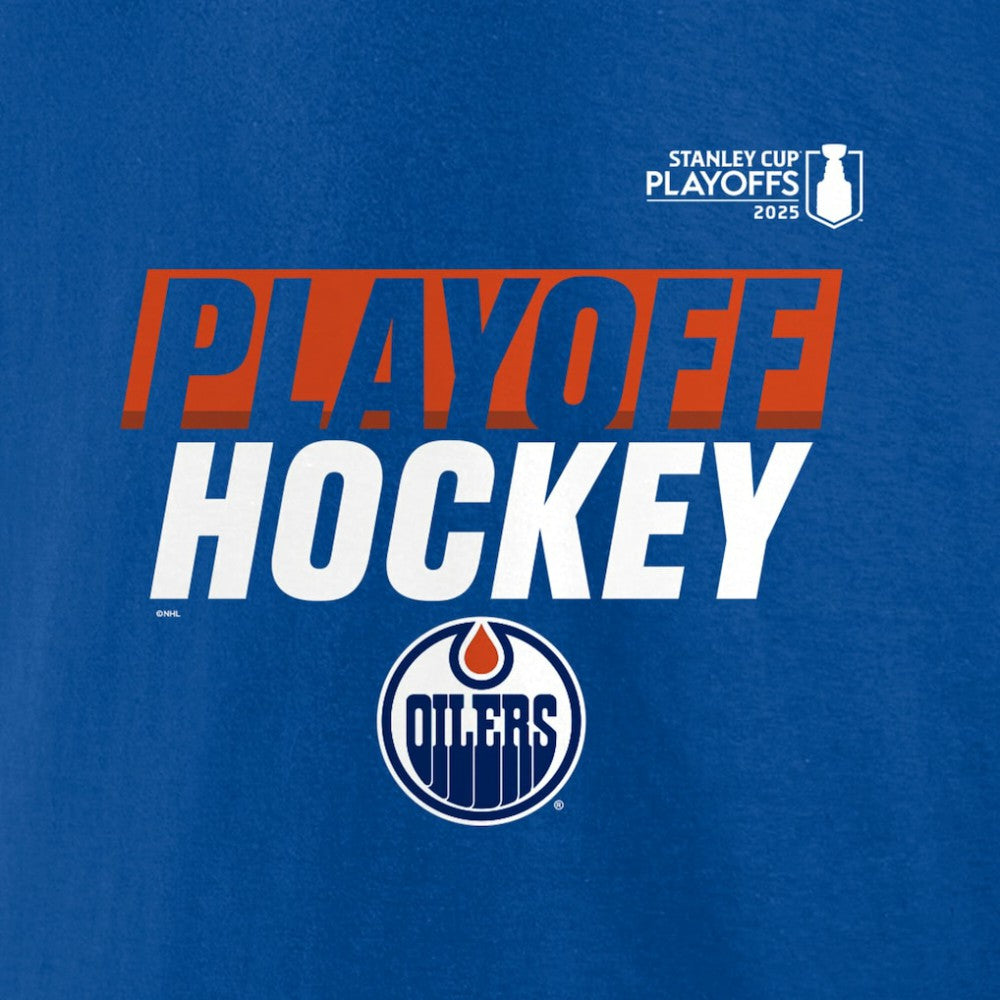 Edmonton Oilers Fanatics 2025 Stanley Cup Playoffs Breakout Fleece Pullover Hoodie - Royal - NHL
