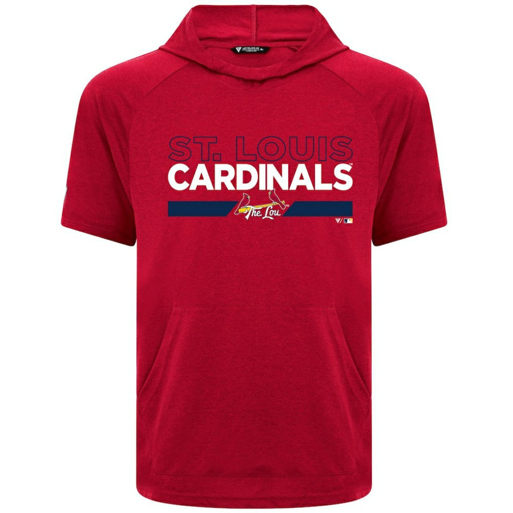 St. Louis Cardinals Levelwear City Connect Phase No Hitter Short Sleeve Pullover Hoodie - MLB