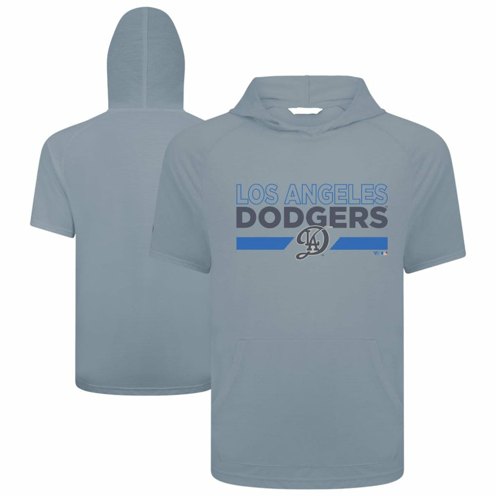 Los Angeles Dodgers Levelwear City Connect Phase No Hitter Short Sleeve Pullover Hoodie - MLB