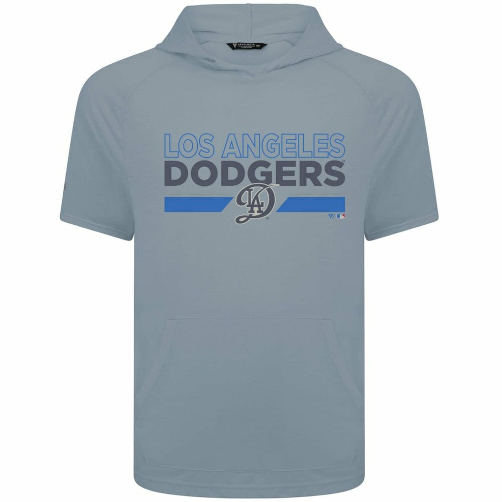 Los Angeles Dodgers Levelwear City Connect Phase No Hitter Short Sleeve Pullover Hoodie - MLB