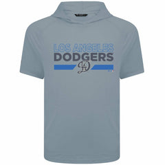 Los Angeles Dodgers Levelwear City Connect Phase No Hitter Short Sleeve Pullover Hoodie - MLB