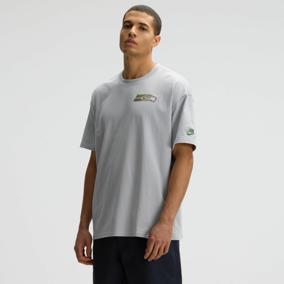 Seattle Seahawks 2025 Rivalries Collection Essential Max90 T-Shirt Wolf Gray | Nike for Sale